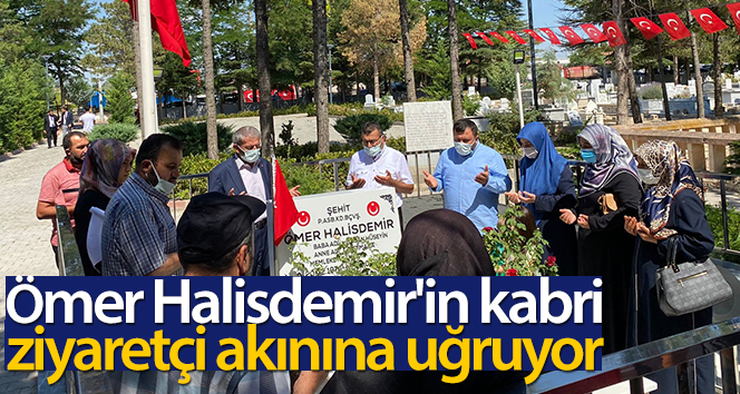 Ömer Halisdemir’in kabri, ziyaretçi akınına uğruyor