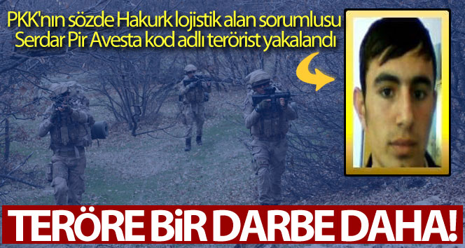 PKK’nın sözde Hakurk lojistik alan sorumlusu Serdar Pir Avesta kod adlı terörist yakalandı
