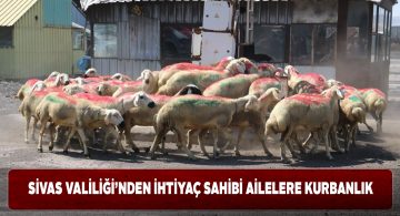 Sivas’ta kurban kesemeyen ailelere Valilik’ten yardım