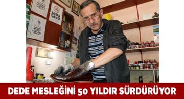 50 yıllık ayakkabı ustası mesleğini devredecek çırak bulamıyor