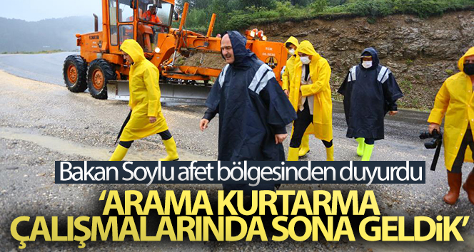 Bakan Soylu: “Bozkurt’ta arama kurtarma çalışmalarında sona geldik diyebilmem mümkün”