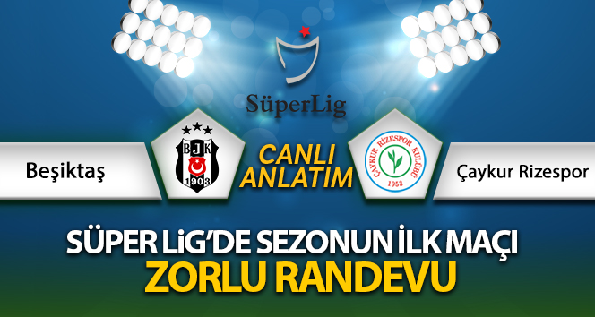 Beşiktaş – Çaykur Rizespor Canlı Anlatım