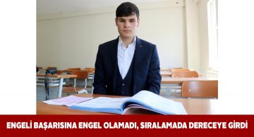 Görme engelli Halit Sivas’ın gururu oldu