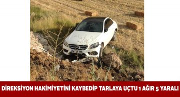 Gürün’de tarlaya uçan araçta aynı aileden 5 yaralı