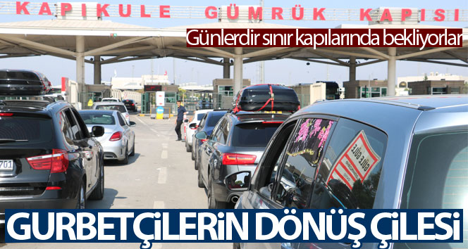 Kapıkule, Hamzabeyli ve Pazarkule sınır kapılarında yoğunluk günlerdir sürüyor