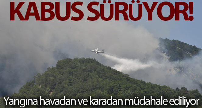 Kazdağları yangını sürüyor