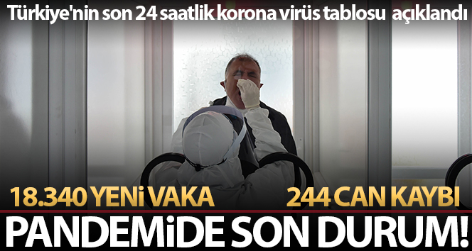 Sağlık Bakanlığı, Türkiye’nin son 24 saatlik korona virüs tablosunu açıkladı