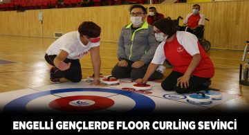 Sivaslı engelli gençler curling ile stres atıyor