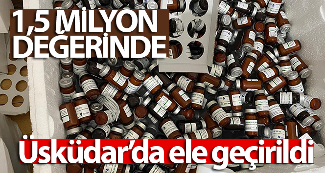 Üsküdar’da 1 buçuk milyon TL değerinde sahte vitamin ürünleri ele geçirildi