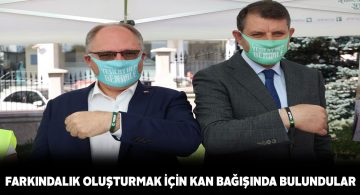 Vali ve Belediye Başkanı’ndan Kızılay’a kan bağışı
