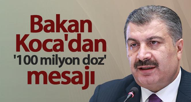 Bakan Koca: 18 yaş ve üstü nüfusumuzun yüzde 78,5’i birinci doz aşısını yaptırdı