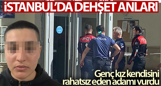 Genç kız kendisini rahatsız eden adamı vurdu
