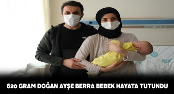 26 haftalıkken doğan bebek 4 aylık tedaviden sonra hayata tutundu