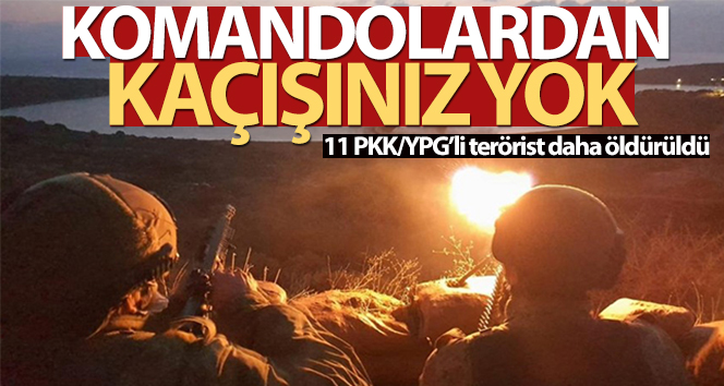 MSB: 11 PKK/YPG’li terörist etkisiz hale getirildi