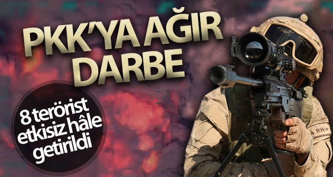 MSB: ‘8 PKK/YPG’li teröristi etkisiz hâle getirdi’