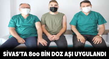 Sivas aşı haritasında mavi renge boyandı