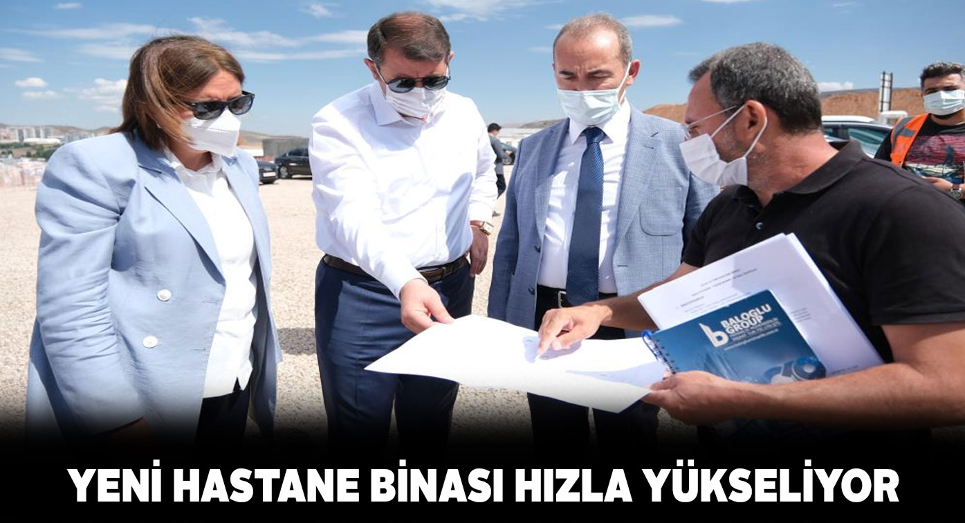 Üniversite Hastanesi’nin yeni binasında inşaat devam ediyor