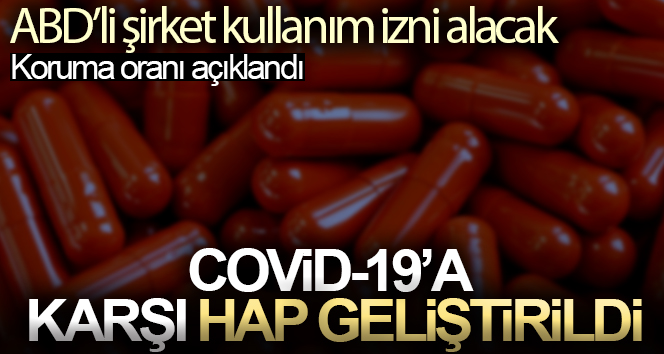 ABD’li ilaç firması Covid-19’a karşı hap formunda ilaç geliştirdi