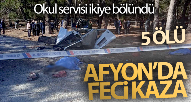 Afyonkarahisar’da feci kaza! 5 ölü