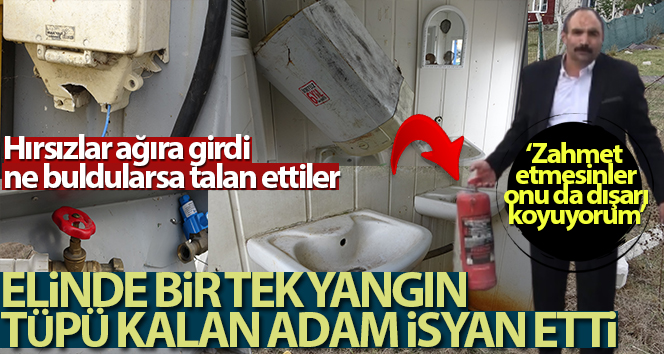 Arnavutköy’de hırsızların çaldıkları malzemeyi taşıma anları kamerada
