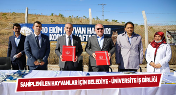 Belediye ve Üniversite’den hayvanlar için örnek proje