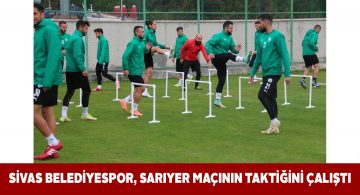 Belediyespor, Sarıyer maçı hazırlıklarını tamamlayarak kampa girdi