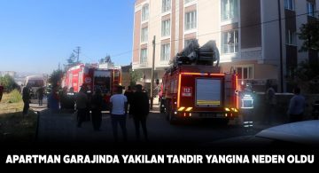 Bir apartmanın bodrumunda çıkan yangın vatandaşları korkuttu