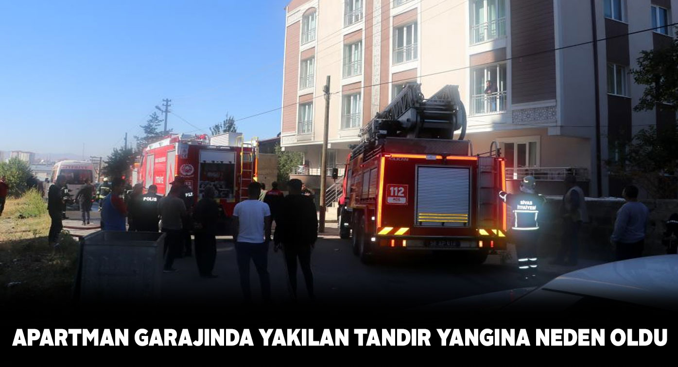 Bir apartmanın bodrumunda çıkan yangın vatandaşları korkuttu