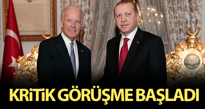 Cumhurbaşkanı Erdoğan, Joe Biden görüşmesi başladı
