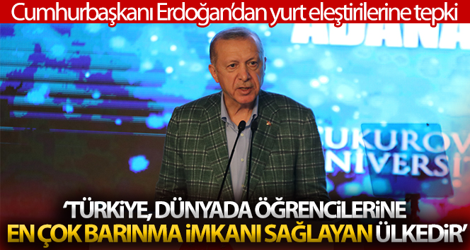 Cumhurbaşkanı Erdoğan: ‘Türkiye’de yurt kapasitesi 1 milyonun üzerinde’