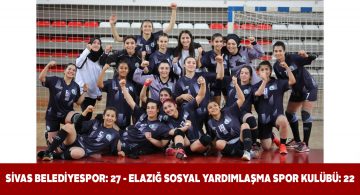 Sivas Belediyespor kadın hentbol takımı Elazığ’ı mağlup etti