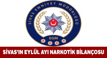 Sivas genelinde Eylül ayı narkotik operasyonları tam gaz devam etti