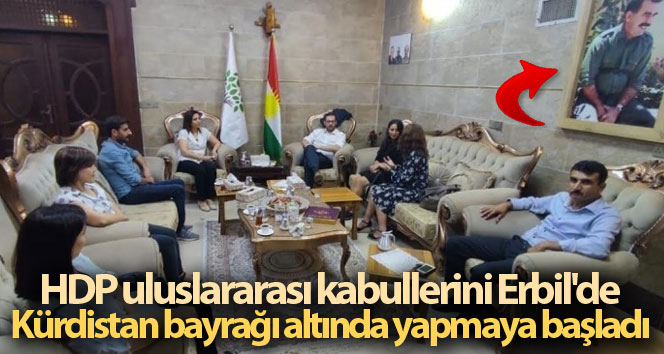 HDP, İsveç heyeti ile Öcalan’ın fotoğrafı altında görüştü