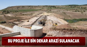 Kaleköy göleti sayesinde bin dekar alan sulanacak