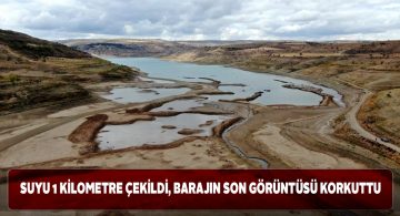 4 Eylül Barajı’nın suyu 1 kilometreden fazla çekildi