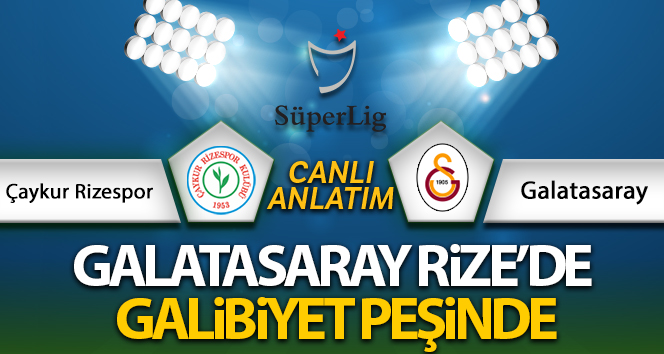 MAÇ ANLATIM! Ç.Rizespor Galatasaray