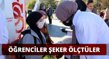 Tıp Öğrencileri Sivas Kent Meydanında Şeker Ölçü!