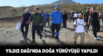 Vali Ayhan doğaseverlerle birlikte 7 kilometre yürüyüş yaptı