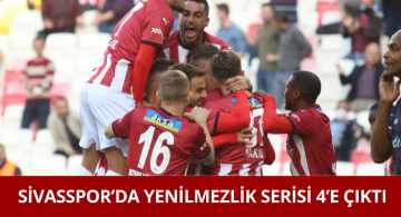 Sivasspor’un Yenilmezlik Serisi 4 Oldu