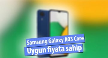 Samsung Galaxy A03 Core Özellikleri Duyuruldu