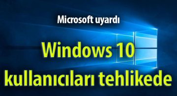 Windows Tehlike ile Karşı Karşıya