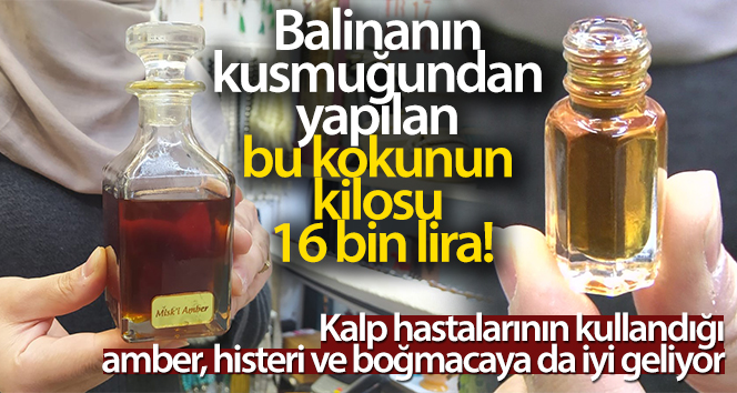 Balinanın kusmuğundan yapılan bu kokunun kilosu 16 bin lira