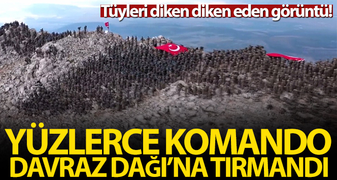 Isparta’da 3 bin komando, şehitleri anmak için Davraz Dağı’na tırmandı