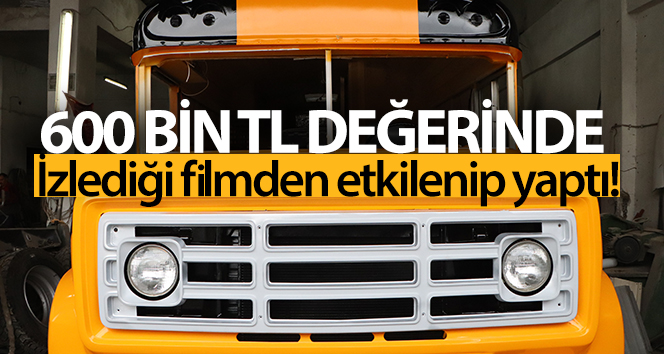 İzlediği filmden etkilendi, kendine 600 bin TL değerinde okul otobüsü yaptırdı