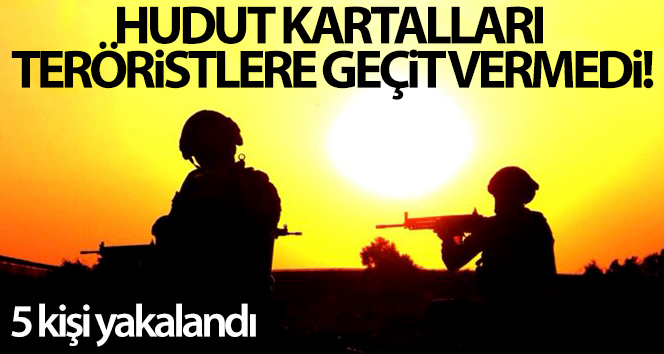 MSB: ‘Suriye’den ülkemize yasa dışı yollarla geçmeye çalışan 5 kişiyi yakalandı’