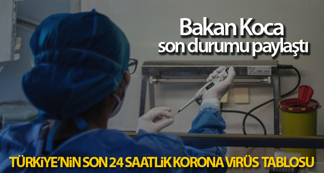 Sağlık Bakanlığı, Türkiye’nin son 24 saatlik korona virüs tablosunu açıkladı