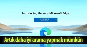 Microsoft Edge Arama Sistemi Gelişiyor