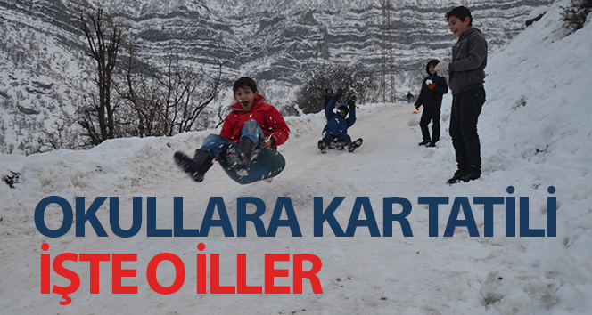 Bugün okullar tatil mi? 22 Aralık kar tatili olan iller…