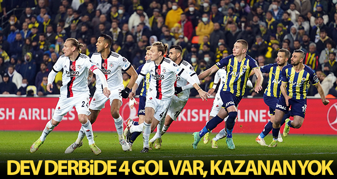 Dev derbide dört gol var, kazanan yok