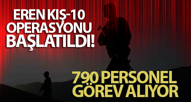 Eren Kış-10 Çemçe-Madur Şehit Jandarma Yüzbaşı Ferhat Çiftçi Operasyonu başlatıldı